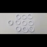 KIN Girl's Mini Elastic Soft Rubber Hair Rubber Band (White & Black) 30 Pieces. One Box
