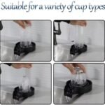 KIN Automatic Glass, Bottle & Cup Cleaner for  Kitchen & Sink with Fittings. (Black)