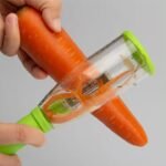 Peeler for Fruit and Vegetables with Storage Trash Can 1