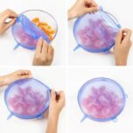 Reusable silicone lid cover pack of 6pcs3