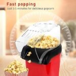 Mini Hot Air Popcorn Machine Oil-Free Popcorn Popper for Home rate 1099