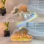 DIY Tulip Night Light, Cloud Tulip Mirror Night Light