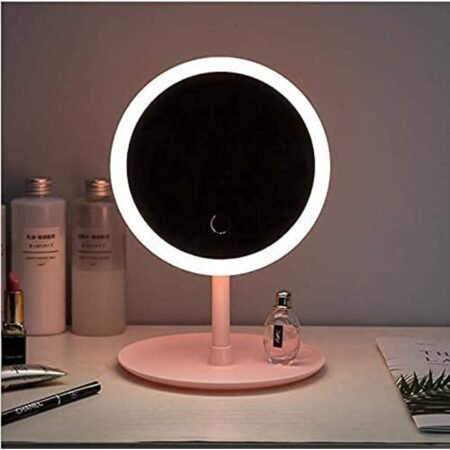 Kin Led Touch Control Light & Rechargeable Makeup Mirror with Hanging Table Top Stand.